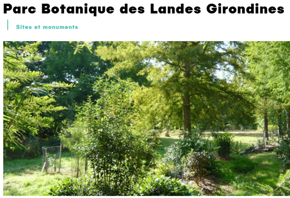 Logo Parc Botanique des Landes Girondines